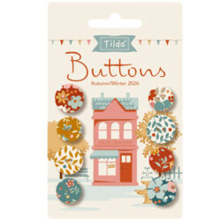 Tilda Village Life Buttons Autumn 4 pcs 0,55 in ( 14 mm) & 4 pcs 0,63 in ( 16mm) Oct. 2026