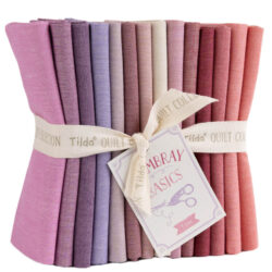 Tilda Chambray Fat Quarter Bundle 14 fabrics, 21 x 19 in Lilac/Red/Coral Feb. 2027