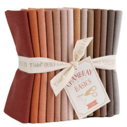 Tilda Chambray Fat Quarter Bundle 14 fabrics, 21 x 19 in Rust/Terracotta/Brown Feb. 2027