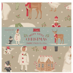 Tilda Merry Little Christmas Fabric Stack 10 in squares, 40pcs - 2 of each design July 2027