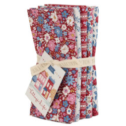 Tilda Village Life Fat Quarter Bundle 5 fabrics52,5 x 47,5 cm Burgundy Oct. 2026